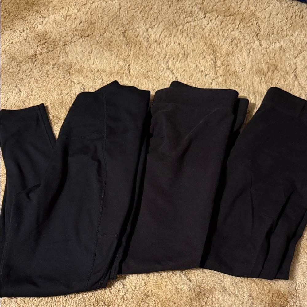 Black Leggings Set of 3